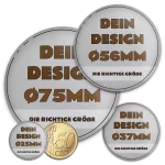 56mm Button mit Pinnwandmagnet