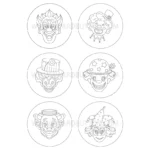 Vorlage_zum_Ausdrucken_59mm_75mm_Clowngesicht_S1_color
