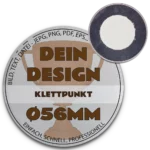 56mm Button mit Klettpunkt