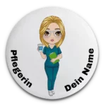 button namensschild krankenschwester