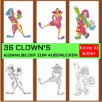 Ausmalbilder Clown