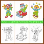 Ausmalbilder Clown