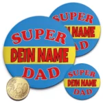 Super Dad Flaschenöffner Button