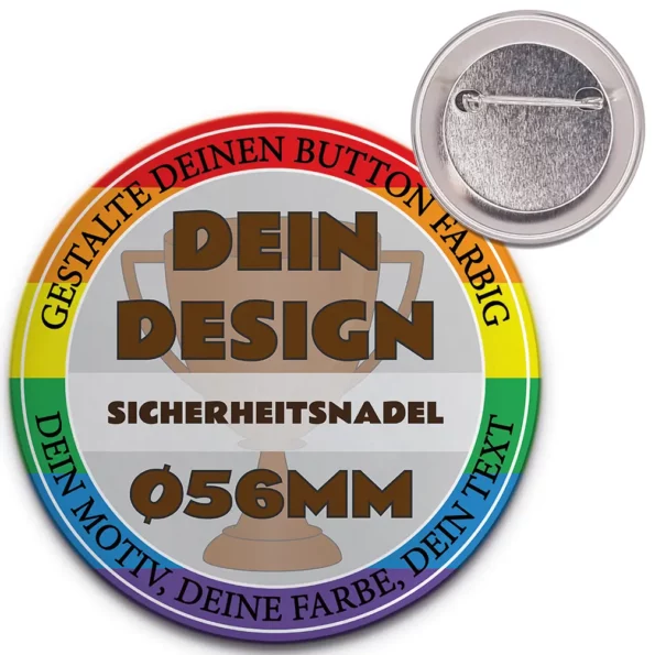 56mm Button Sicherheitsnadel Umrandung