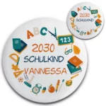 ABC-Star Schulkind Button mit Namen